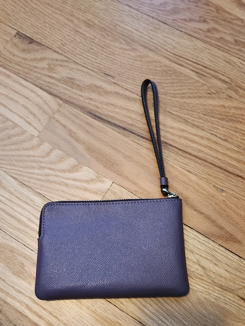 Coach Leather Wristlet Plum Purple NWOT